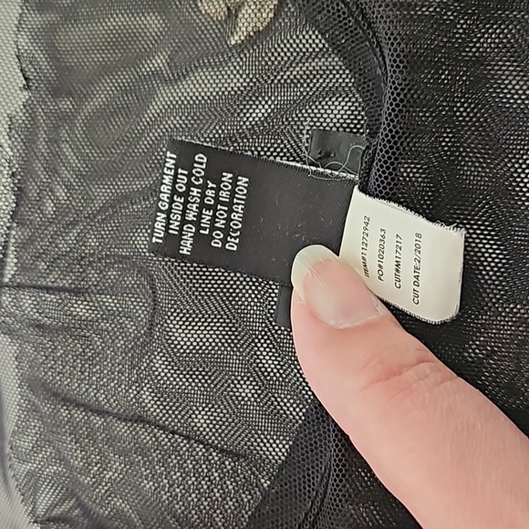 Torrid Sheer Mesh Short Sleeve Top with Floral Embroidery - Picture 7 of 9